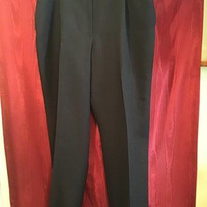 Women's Kasper Navy Linen Dress Pants, Size 18W